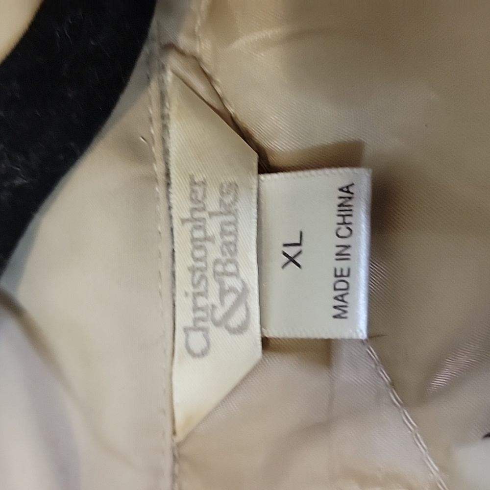 Christopher & Banks Neutral Beige Quilted Vest - Picture 2 of 5